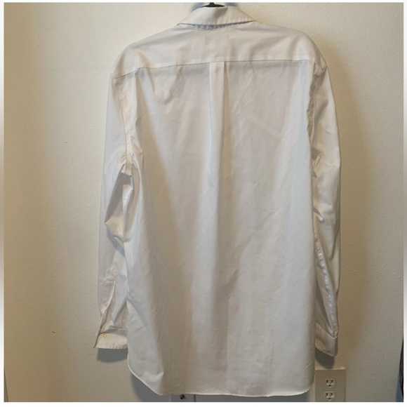 Lauren Ralph Lauren Dress Shirt Mens White Button Up Black Label 17 36/37 - Picture 3 of 8